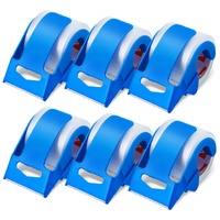 Packing Tape 6 Rolls 25 Yards Clear Shipping Tape with Dispenser 2.7 Mil