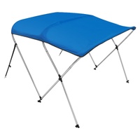 VEVOR 3 Bow Bimini Top Boat Cover 6'L 54-60"W Pacific Blue