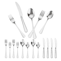 VEVOR 30-Piece Stainless Steel Silverware Set, Service for 6, Dishwasher Safe