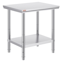 VEVOR Commercial Stainless Steel Work Table 24x30x32 Inch Prep