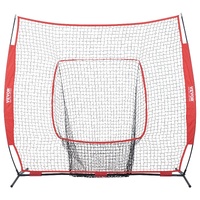 VEVOR 7x7 Baseball Softball Practice Net Portable Training Equipment