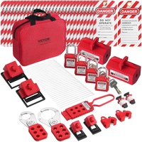 VEVOR 47 PCS Electrical Lockout Tagout Kit with Plug & Circuit Breaker Lockouts