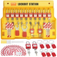 VEVOR 60 PCS Electrical Lockout Tagout Station with Board & Expansion Kit