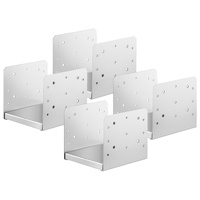 VEVOR 203.2mm Stainless Steel Post Base Anchor Bracket 4 Pack