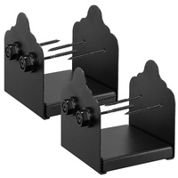6x6 Post Base 2 Pcs, Inner Size 5.9x5.55 inch / 150x141 mm Post Brackets, Heavy Duty Carbon Steel Decking Posts, Wood Posts Brackets for Pavilion Deck
