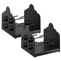 8x8 Post Base 2 Pcs, Inner Size 7.9x7.5 inch / 200x190 mm Post Brackets, Heavy Duty Carbon Steel Decking Posts, Wood Posts Brackets for Pavilion Deck 