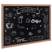 VEVOR 35x46 Rustic Wood Framed Magnetic Chalkboard Wall Sign