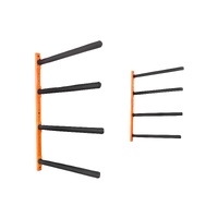 Wall Kayak Storage Rack, 4-Capacity Wall Mounted Kayak Holders for Kayak Canoe Paddle Board, Kayak Storage Hooks with Adjustable Padded Arms, 181.6 KG