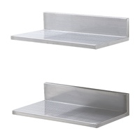 VEVOR 21.8x40.6cm Stainless Steel Wall Shelf 20kg Floating Backsplash