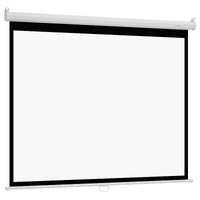 Manual Projector Screen, 1829 mm 4:3 4K 1080 HD Retractable Pull Down Projector Screen, Wall Mounted Movie Projection with Pull Rope, Portable Display