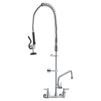 VEVOR Commercial Pre-Rinse Kitchen Faucet 36" Wall Mount Brass