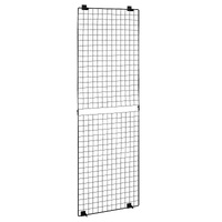 3 Packs Grid Wall Panels, 610 x 1828 mm Wire Grid Panels Display Rack, Wall-Mounted Art Display Shelf, Black Carbon Steel Wall Hanging Gridwall for Cr