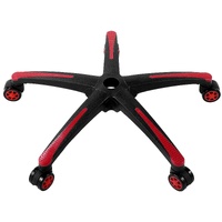 VEVOR 710mm Office Chair Base 5 Casters, 1134kg Load, Black Red