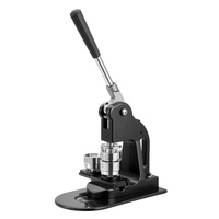 Button Maker Machine, 32 mm, Pin Maker Machine with 500pcs Button Parts, Circle Cutter, Hex Wrenches and Magic Book, Ergonomic Handle, for DIY Badges,