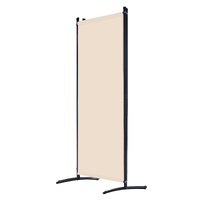 VEVOR 4 Panel Folding Privacy Screen Room Divider Beige