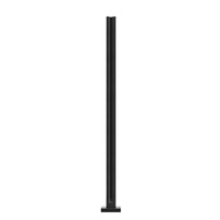 Glass Clamp, 41.34" Height Glass Railing Bracket for 0.39 "-0.47 " Thickness Tempered Glass, 304 Stainless Steel Glass Mounting Clamp, Glass Shelf Bra