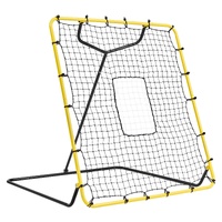 Baseball And Softball Rebounder Net, 4 x 4.5 Feet PitchBack Baseball Nest for Pitching and Fielding Training, Pitch Return Trainer Rebound Net with Pi