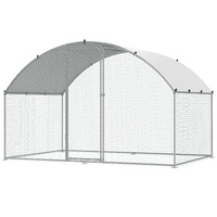 VEVOR 9.8x6.5ft Walk-in Metal Chicken Coop Waterproof