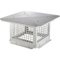 Chimney Cap 304.8 x 304.8mm, 304 Stainless Steel Fireplace Chimney Cover, Not Easily Toppled & Practical Accessories & Easy Installation, Fits Mesh Fl