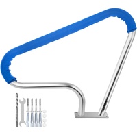 VEVOR 39x32in Pool Handrail 304 Stainless Steel 250lbs Blue Grip