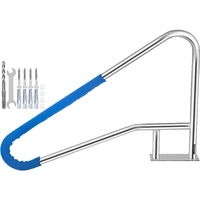 VEVOR 55x32in Pool Handrail 304 Stainless Steel 250lbs Blue Grip