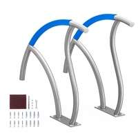 VEVOR 30x30in Pool Handrail Stainless Steel Spa Base Plate 2pcs