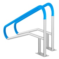 VEVOR Pool Handrail 2pcs 55x32 inch Stainless Steel Spa