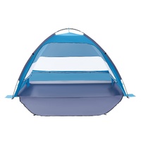 Beach Tent Sun Shelter for 4 Person, UPF 50+ Protection, Portable Sun Shade Canopy with Carrying Bag & Sand Pockets, Lightweight and Easy Setup Beach 