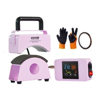 VEVOR Mini Hat Press Machine 5.9x3.15" Purple