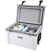 VEVOR 49L Insulated Hard Cooler Ice Chest 6 Day Ice Retention