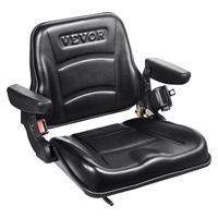 VEVOR Forklift Seat 16-34cm with Armrests Micro Switch