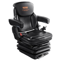 VEVOR Universal Forklift Seat with Armrests and Seatbelt