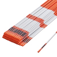 VEVOR Driveway Markers 100PCS 121.5cm Fiberglass Snow Stakes Reflective