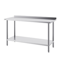 VEVOR 24x60x36 Inch Stainless Steel Work Table with Casters