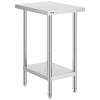 VEVOR 24x18x34 Inch Stainless Steel Prep Table Adjustable