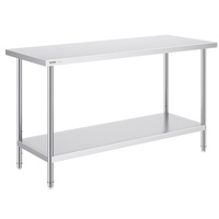 VEVOR Stainless Steel Work Prep Table 24x60x34 Inch Commercial