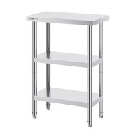VEVOR Stainless Steel Food Prep Table 14x24x34 Inch Commercial Worktable