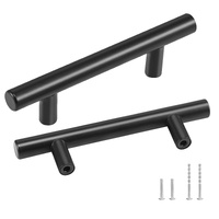 VEVOR Cabinet Pulls 30 Pack 76mm Stainless Steel Matte Black