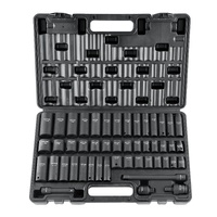 VEVOR Impact Socket Set 3/8" Drive 48 Piece SAE Metric CR-V