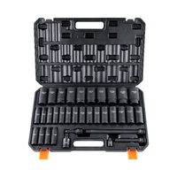 VEVOR 1/2" Drive Deep Impact Socket Set 34PC Metric Cr-Mo Storage