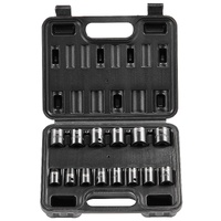 VEVOR 3/8" Drive Impact Socket Set 14PC Metric Cr-Mo Storage
