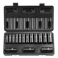VEVOR 3/8" Drive Deep Impact Socket Set 15PC Metric Cr-Mo Storage