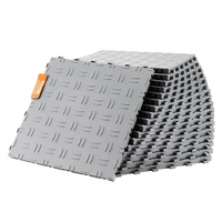 VEVOR Interlocking Garage Tiles 305x305mm 25 Pack Silver Non-Slip