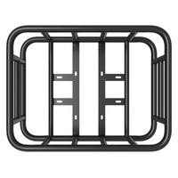 Rear Bike Basket Large Bicycle Basket with Cargo Net Rainproof Cover Liner