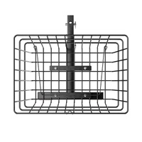 Scooter Rear Basket, Heavy Duty Metal Wire Basket with Handle, Spacious Cargo Basket, Works with 1-inch Receiver, Compatible with Most Golden, Drive &