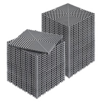 VEVOR Interlocking Drainage Mat 31x31cm 50 Pcs Grey Non-Slip