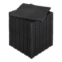 VEVOR Interlocking Drainage Mat 31x31cm 24 Pcs Black Non-Slip