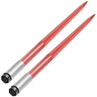 VEVOR 43" Hay Spear Pair 3000 lbs Quick Attach Red