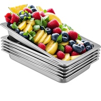 VEVOR Hotel Pan Full Size 2.5" Deep Stainless Steel 6 Pack