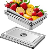 VEVOR Hotel Pan 3.7" Deep Full Size Stainless Steel 4 Pack